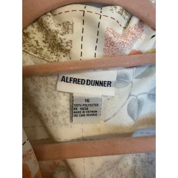Alfred Dunner Floral Print Lightweight Jacket Size 16 - Picture 3 of 5